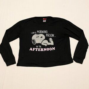 Snoopy Long Sleeve Shirt Womens Size Small Peanuts